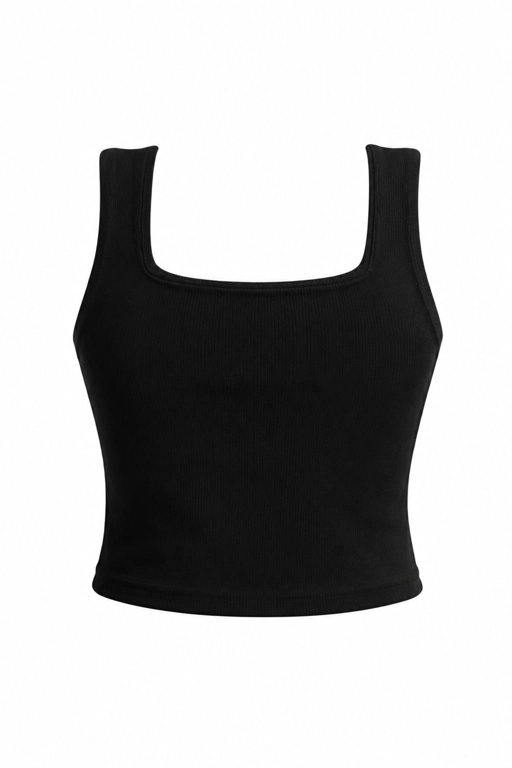 Women’s Black Sleeveless Crop Top