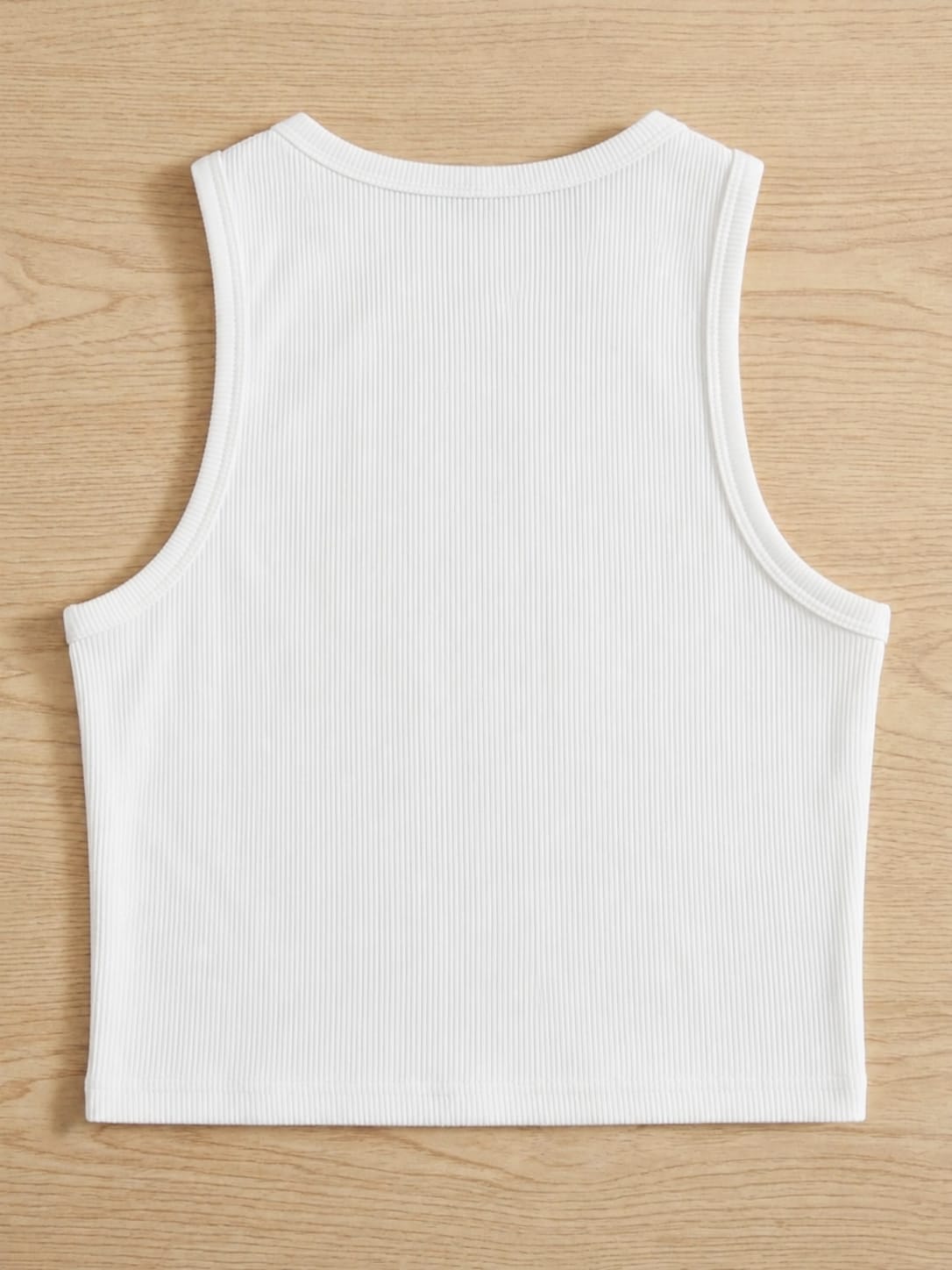 Women’s Ribbed Sleeveless Crop Top