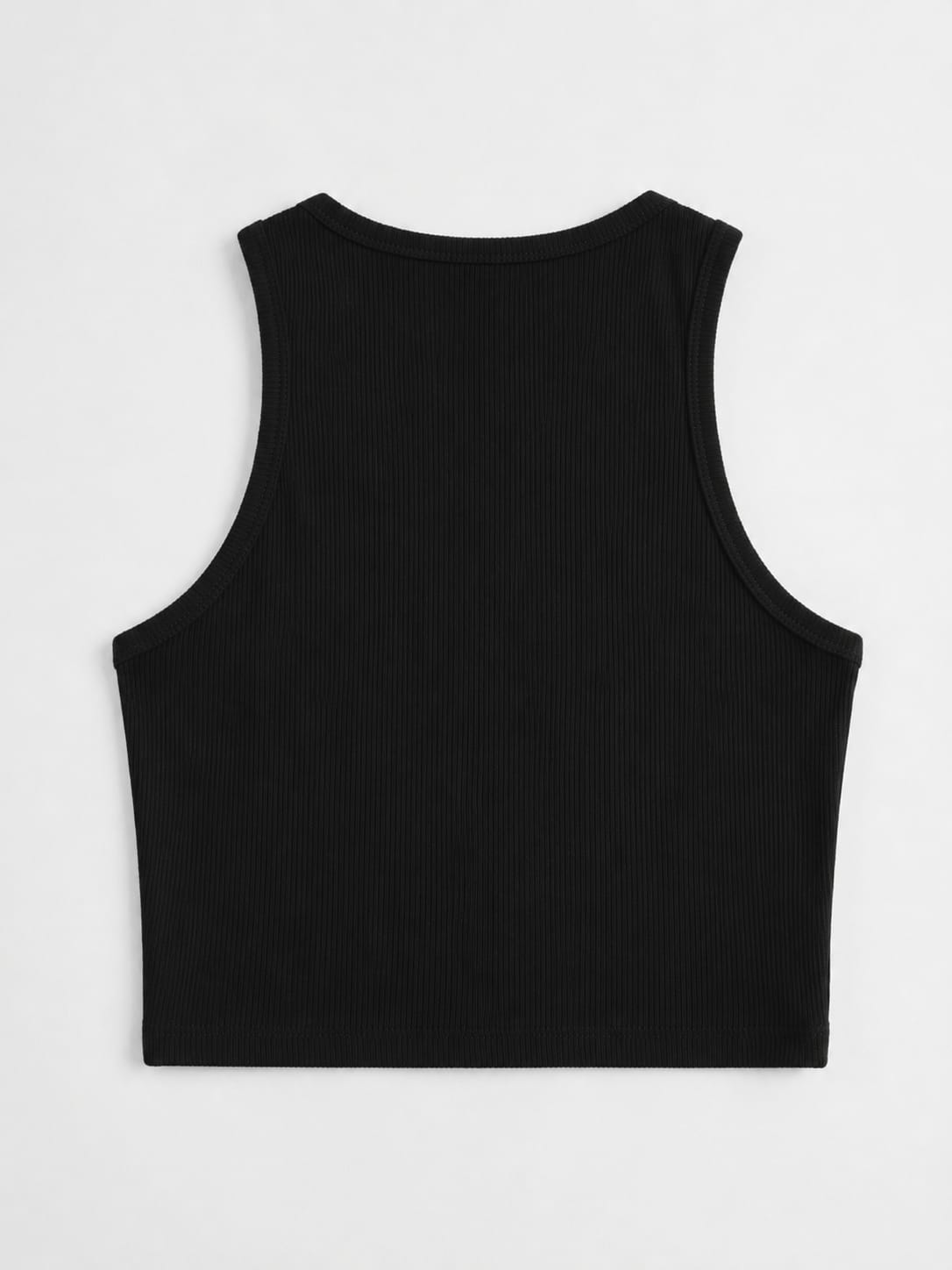 Women’s Ribbed Sleeveless Crop Top